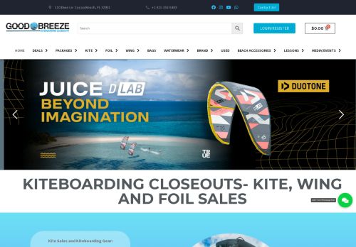 Good Breeze Kiteboarding Closeouts capture - 2024-02-18 14:11:52