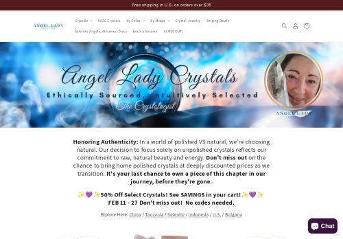 Angel Lady Crystals Boutique capture - 2024-02-20 16:42:56