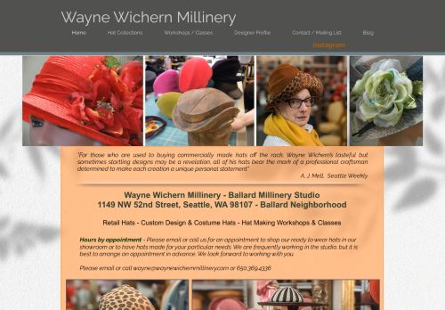 Wayne Wichern Millinery capture - 2024-02-21 22:05:06