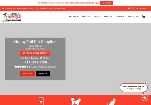 Happy Tails Pet Supplies capture - 2024-02-22 09:09:46