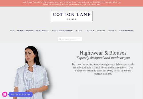 Cotton Lane Clothing capture - 2024-02-22 15:54:27