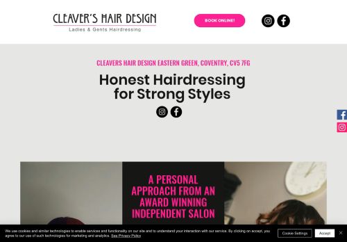 Cleavers Hair Design capture - 2024-02-22 16:07:20
