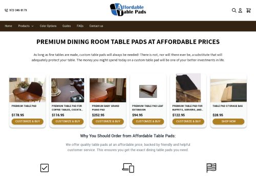 Affordable Table Pads capture - 2024-02-24 18:49:40