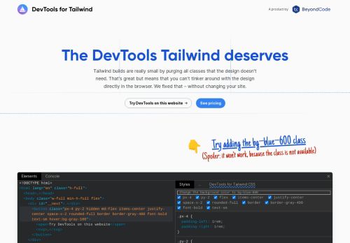 Dev Tools For Tailwind capture - 2024-02-25 07:44:33