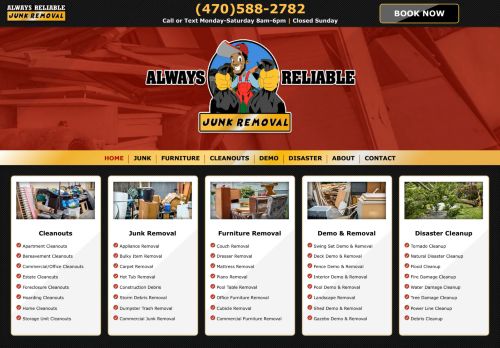 Always Reliable Junk Removal capture - 2024-02-25 11:40:39