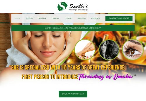 Santhis Threading And Ayurvedic Spa capture - 2024-02-25 11:52:16