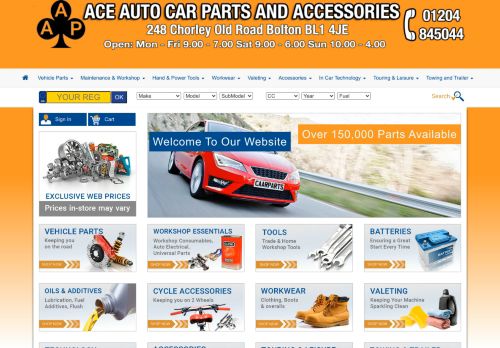 Ace Auto Car Parts capture - 2024-02-26 11:52:38