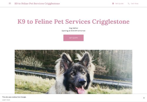K9 To Feline Pet Services Crigglestone capture - 2024-02-27 03:41:24
