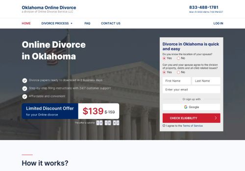 Oklahoma Online Divorce Assistance Service capture - 2024-02-27 10:49:28