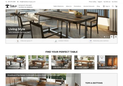 The Table Company capture - 2024-02-27 14:38:27