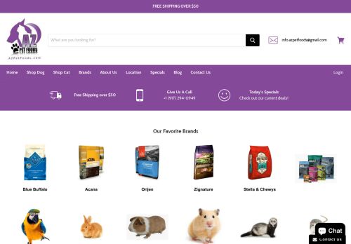 azpetfoods.com capture - 2024-02-29 17:36:39