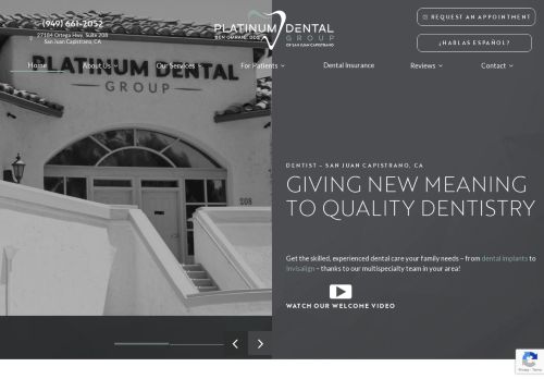Platinum Dental Group capture - 2024-02-29 19:48:14