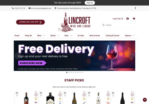Lincroft Wine And Liquor capture - 2024-03-01 09:10:34