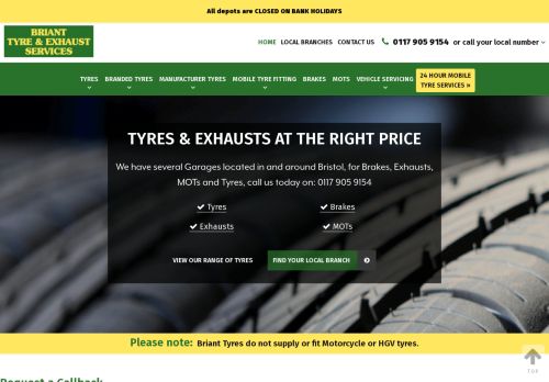 Briant Tyres And Exhaust Services capture - 2024-03-01 13:32:01
