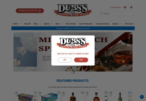 Dubss Liquors Online capture - 2024-03-01 16:02:19