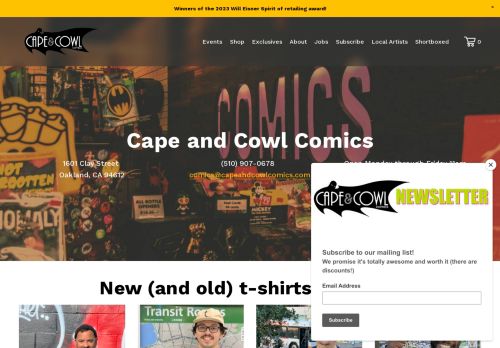 Cape And Cowl Comics capture - 2024-03-03 09:41:38