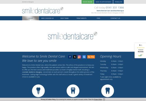 Smile Dental Care Glasgow capture - 2024-03-09 10:01:29