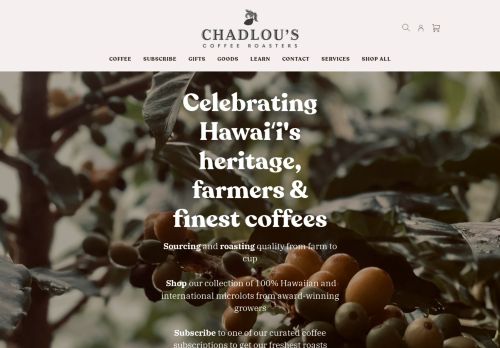 Chadlous Coffee Roasters capture - 2024-03-09 12:26:27