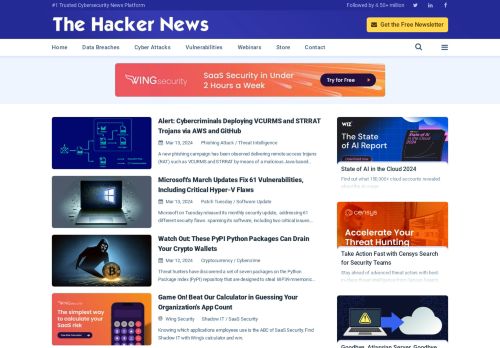 The Hacker News capture - 2024-03-13 06:01:49