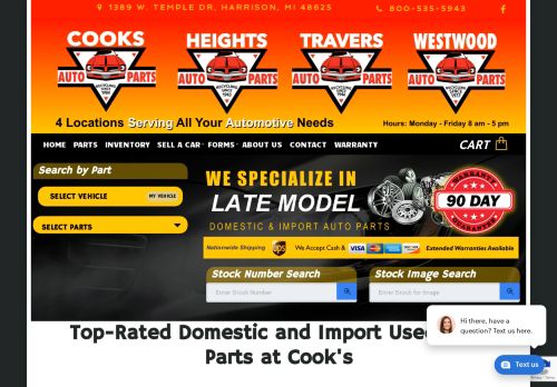 Cooks Auto Parts capture - 2024-03-13 07:54:39