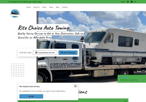 Rite Choice Auto Towing capture - 2024-03-15 18:10:19
