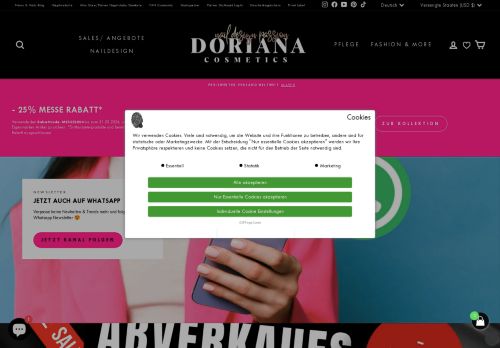 Doriana Cosmetics GmbH capture - 2024-03-18 10:39:54