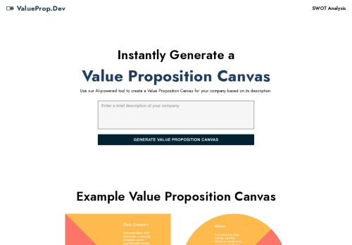 AI Value Proposition Canvas Generator capture - 2024-03-19 20:41:50