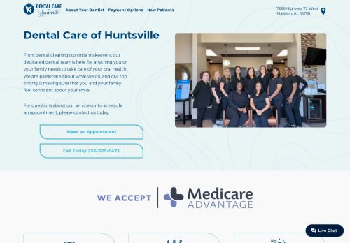 Dental Care of Huntsville capture - 2024-03-19 21:05:28