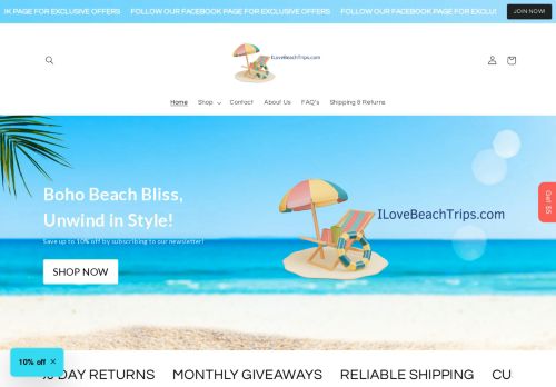 I Love Beach Trips Boho Gifts capture - 2024-03-20 18:30:09