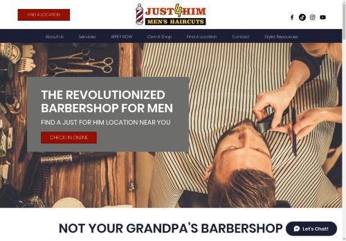 Just 4 Him Men's Haircuts capture - 2024-03-22 18:20:36