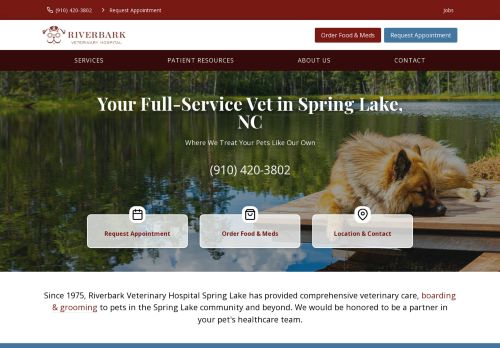 Riverbark Veterinary Hospital Spring Lake capture - 2024-03-27 08:30:40