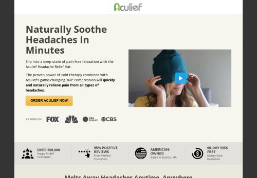 Aculief Headache Relief Hat capture - 2024-03-28 03:44:53