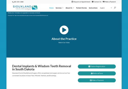 Siouxland Oral & Maxillofacial Surgery capture - 2024-03-28 05:00:21