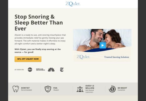 ZQuiet Snoring Solution capture - 2024-03-28 21:38:00