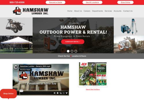 Hamshaw Lumber Inc. capture - 2024-03-29 05:39:49
