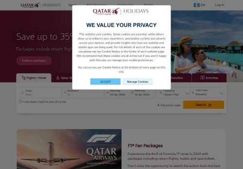 Qatar Airways Holidays capture - 2024-04-01 14:47:22