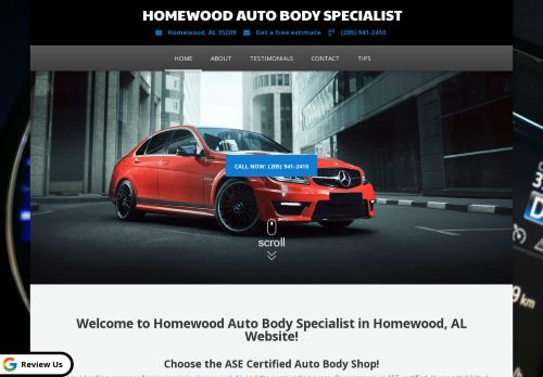 Homewood Auto Body Specialist capture - 2024-04-01 23:25:27