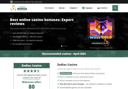 Casino Bonus Center capture - 2024-04-02 00:31:33