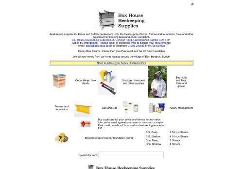 Box House Beekeeping Supplies capture - 2024-04-04 11:29:32