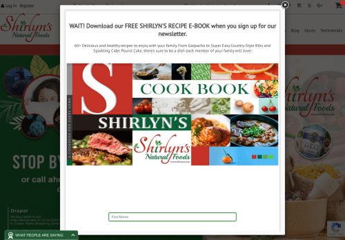 Shirlyn's Natural Foods capture - 2024-04-04 13:50:01
