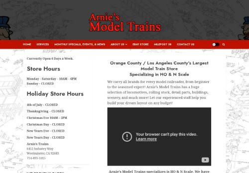 Arnie's Model Trains capture - 2024-04-05 08:44:48