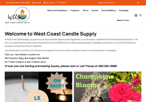 West Coast Candle Supply capture - 2024-04-05 22:22:40