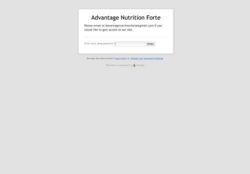 Advantage Nutrition Forte capture - 2024-04-06 07:44:37