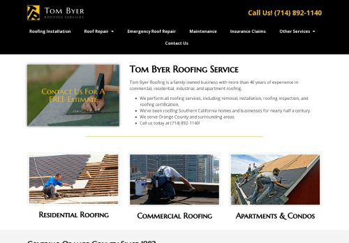Tom Byer Roofing Service capture - 2024-04-09 10:40:04