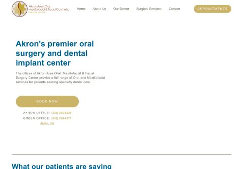 Akron Area Oral Maxillofacial & Facial Cosmetic Surgery Center capture - 2024-04-09 16:23:23