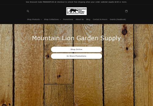 Mountain Lion Garden Supply capture - 2024-04-09 16:52:42