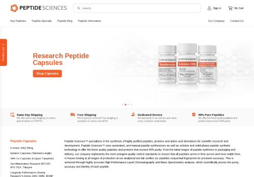Peptide Sciences capture - 2024-04-12 08:48:12