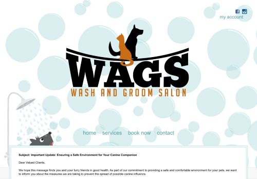 Wags Wash And Groom Salon capture - 2024-04-12 10:29:28
