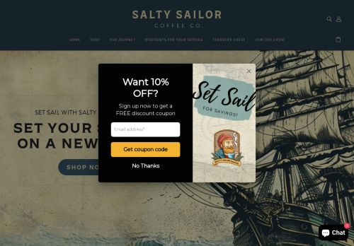 Salty Sailor Coffee Company capture - 2024-04-12 22:37:29