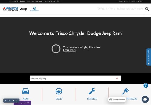 Frisco Chrysler Dodge Jeep Ram capture - 2024-04-13 03:56:16